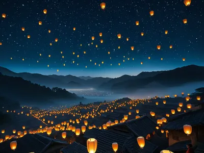 Sky Lanterns Myth Meaning & Symbolism