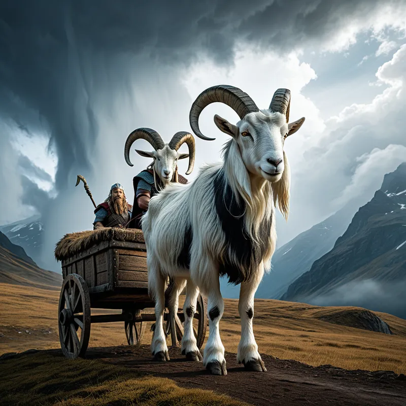 Tanngrisnir and Tanngnjóstr Myth Meaning & Symbolism