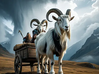 Tanngrisnir and Tanngnjóstr Myth Meaning & Symbolism