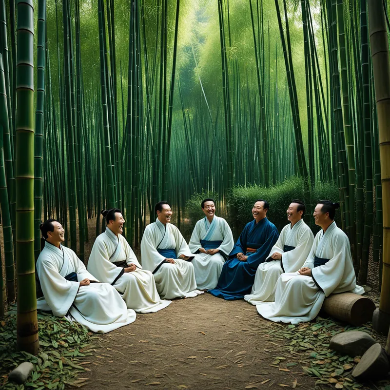 The Bamboo Grove Seven Myth Meaning & Symbolism