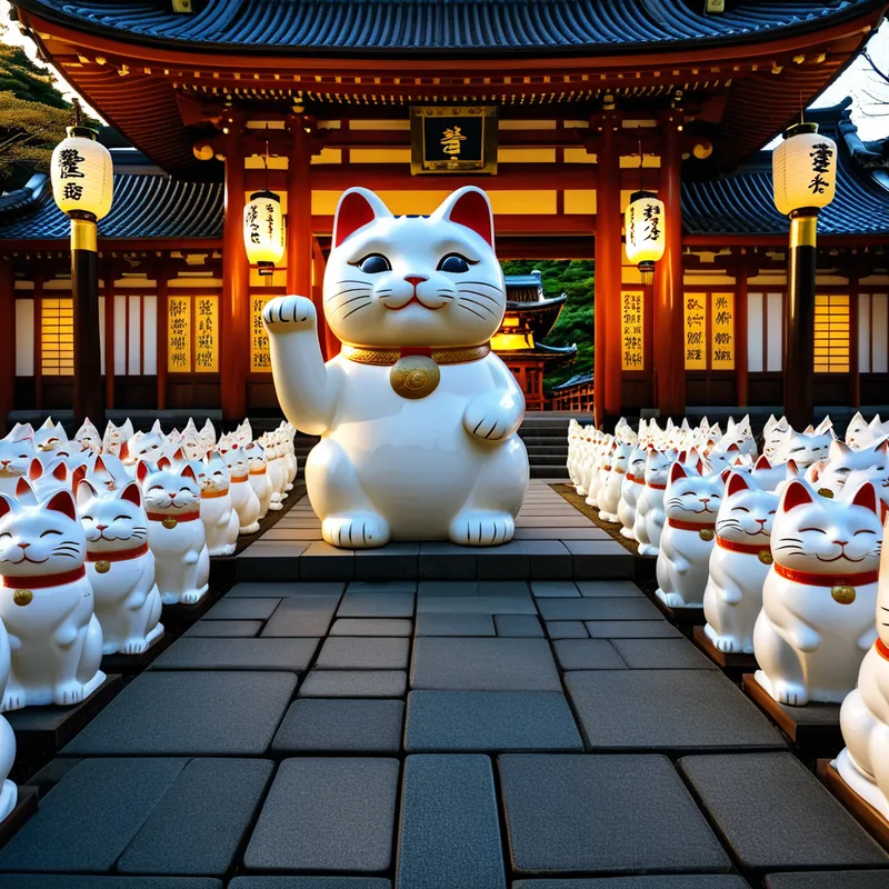 The Beckoning Cat of Gotokuji Temple Myth Meaning & Symbolism