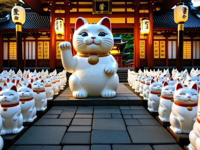 The Beckoning Cat of Gotokuji Temple Myth Meaning & Symbolism