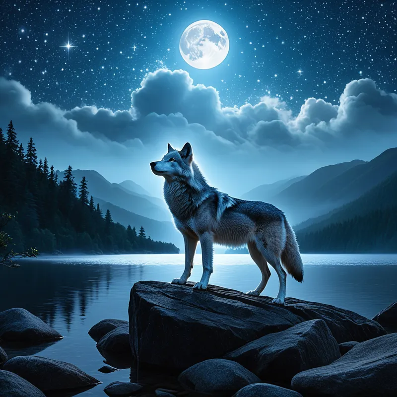 The Blue Wolf and White Doe Myth Meaning & Symbolism
