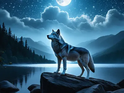 The Blue Wolf and White Doe Myth Meaning & Symbolism
