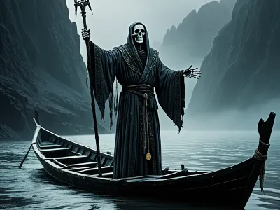 The boat of Charon ferrying so Myth Meaning & Symbolism