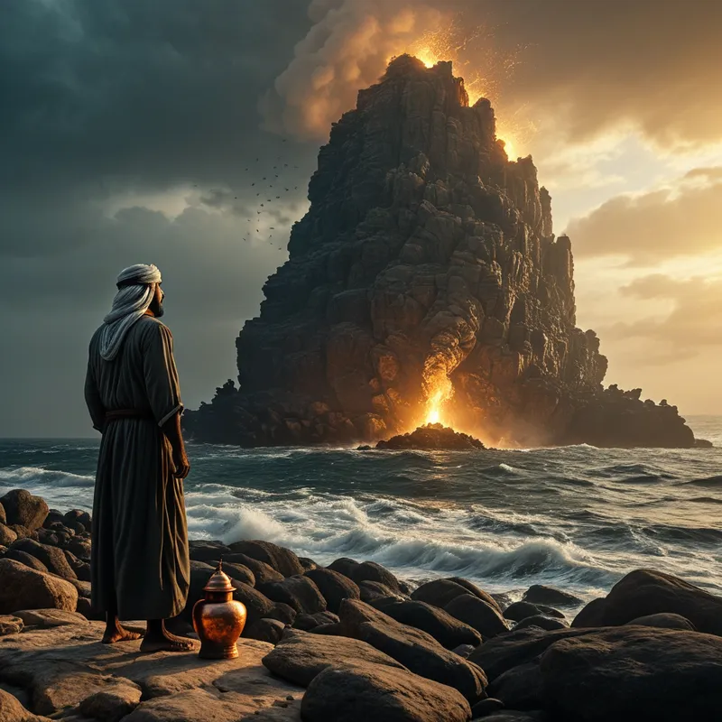 The Fisherman and the Jinni Myth Meaning & Symbolism