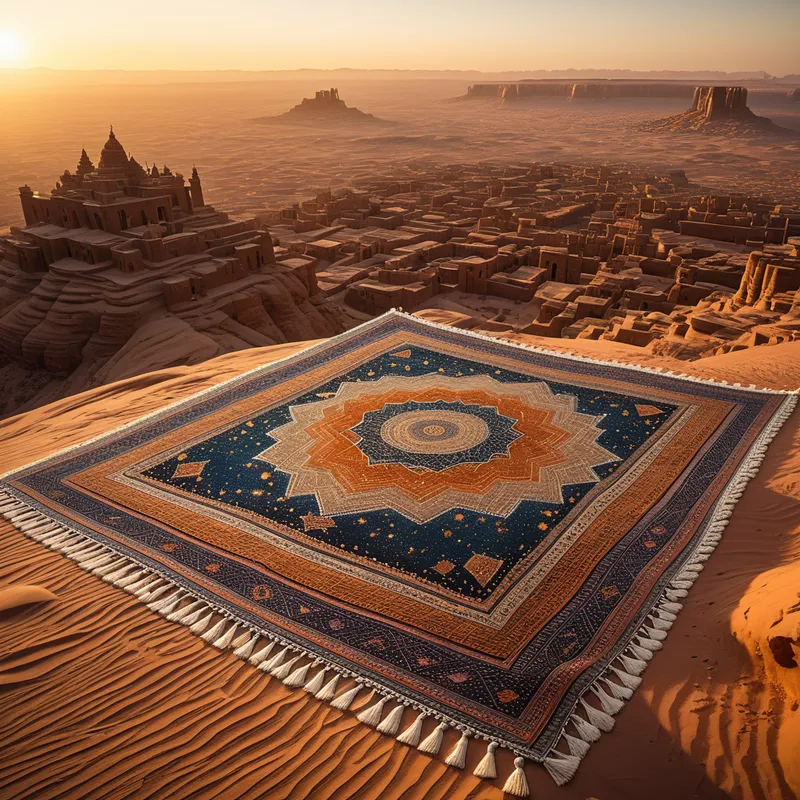 The Flying Carpet from Middle Myth Meaning & Symbolism