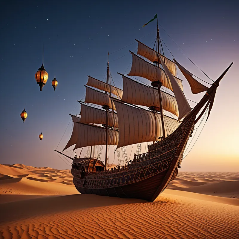 The Flying Ship Arabian Myth Meaning & Symbolism