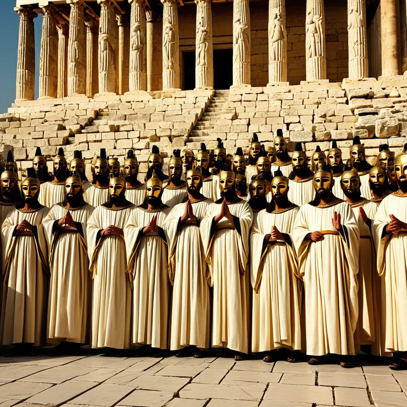 The Greek chorus in Athenian t Myth Meaning & Symbolism