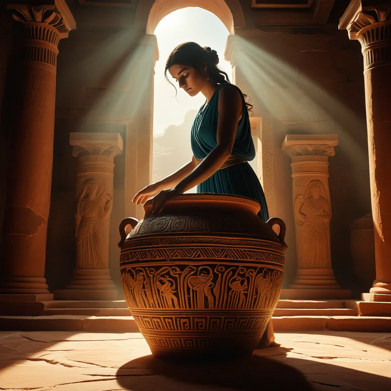The Handle of Pandora's Jar Myth Meaning & Symbolism