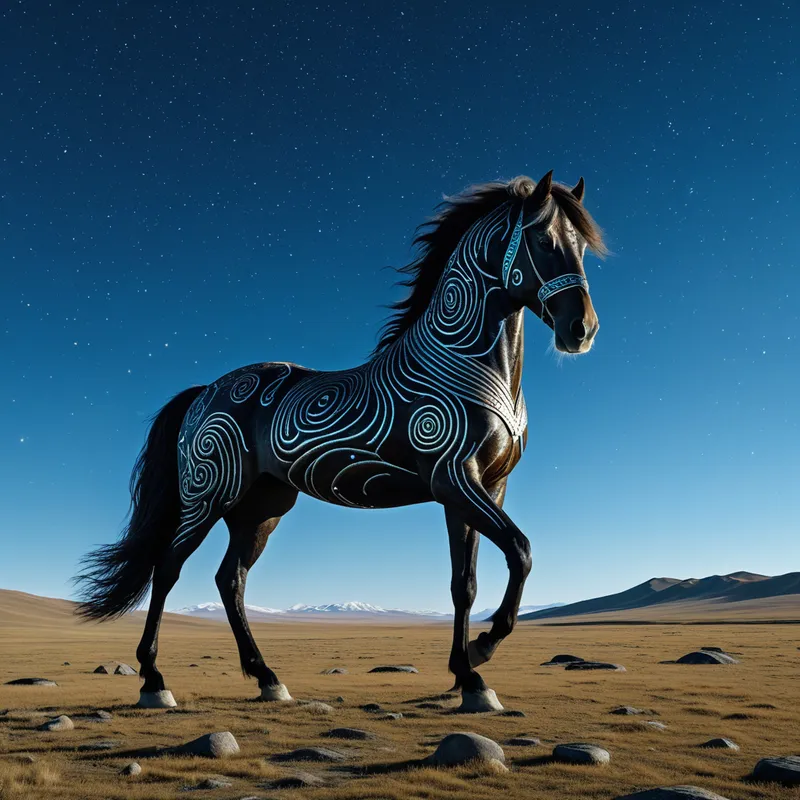 The Horse in Tengriism Myth Meaning & Symbolism