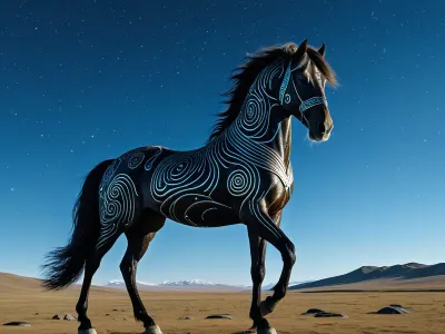The Horse in Tengriism Myth Meaning & Symbolism