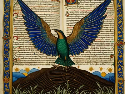The Lark in Medieval Bestiaries Myth Meaning & Symbolism