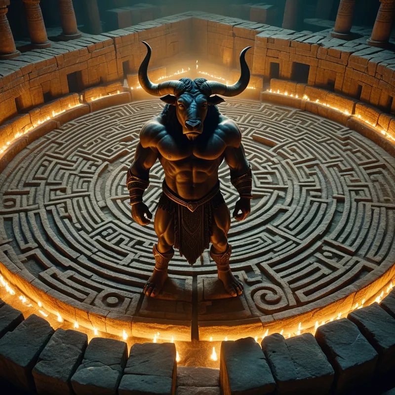The Minotaur in the Labyrinth Myth Meaning & Symbolism