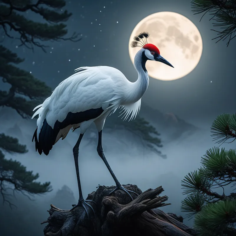 The Red-crowned Crane Myth Meaning & Symbolism