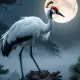 The Red-crowned Crane Myth Meaning & Symbolism