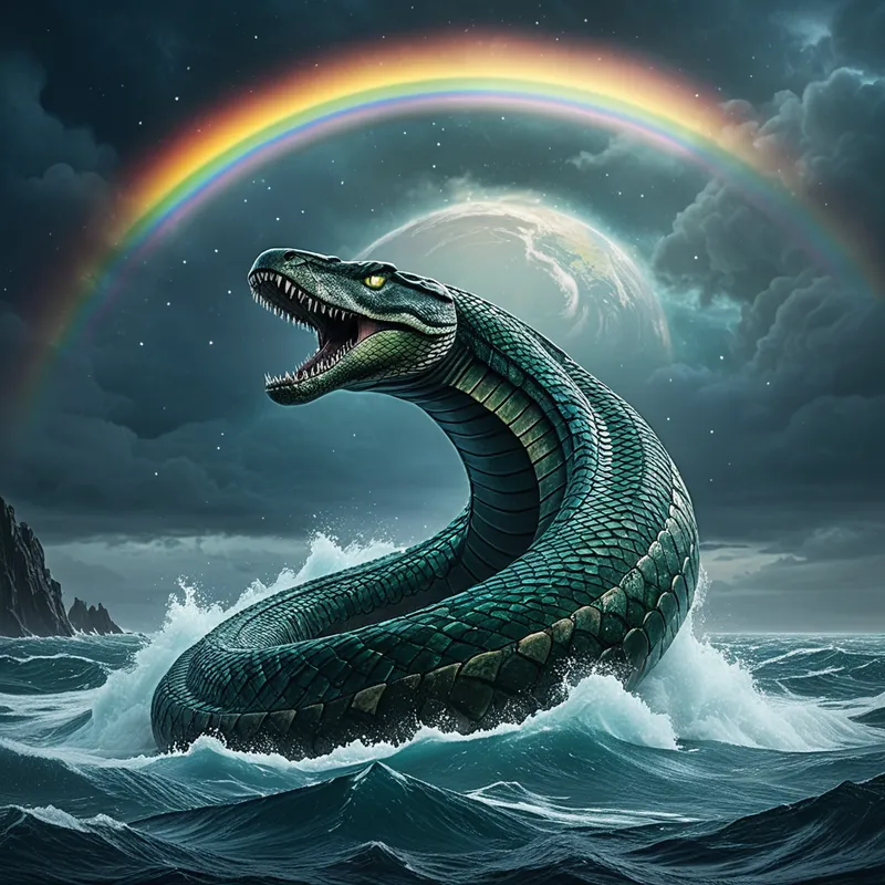 The serpent Jörmungandr in Nor Myth Meaning & Symbolism
