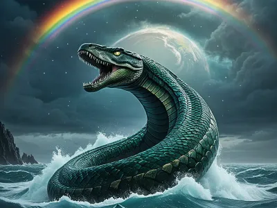 The serpent Jörmungandr in Nor Myth Meaning & Symbolism