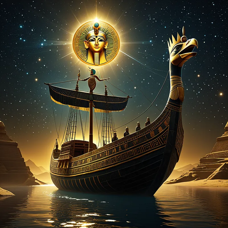 The Solar Barque of Ra journey Myth Meaning & Symbolism