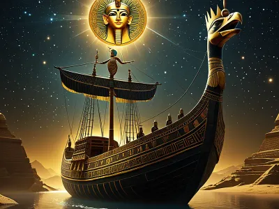 The Solar Barque of Ra journey Myth Meaning & Symbolism