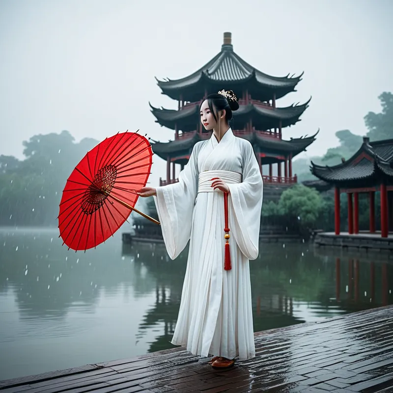 The Umbrella in 'The White Snake' Myth Meaning & Symbolism