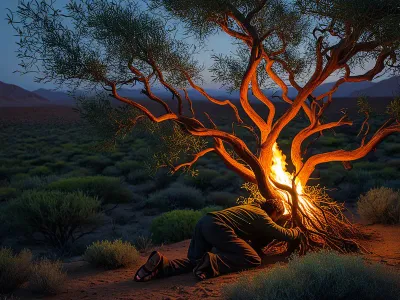 The Voice from the Burning Bush Myth Meaning & Symbolism