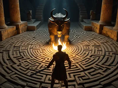 Theseus in the Labyrinth Myth Meaning & Symbolism