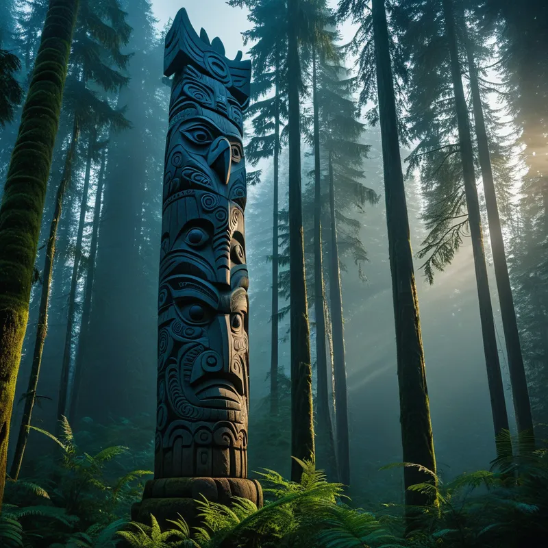 Totem Poles / Petroglyphs Myth Meaning & Symbolism