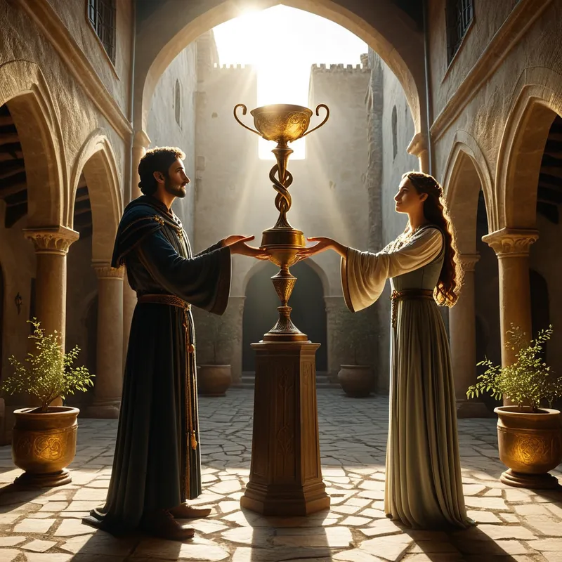 Two of Cups Myth Meaning & Symbolism