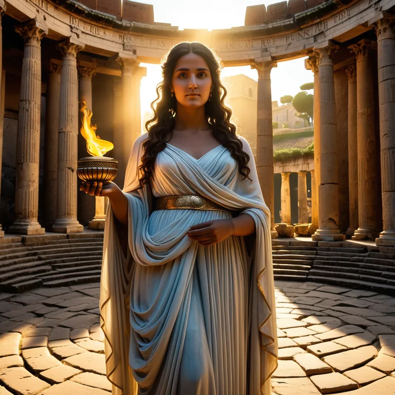 Vesta / The Vestal Flame Myth Meaning & Symbolism