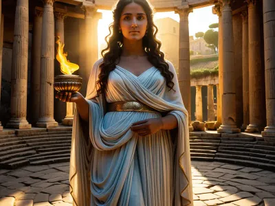 Vesta / The Vestal Flame Myth Meaning & Symbolism
