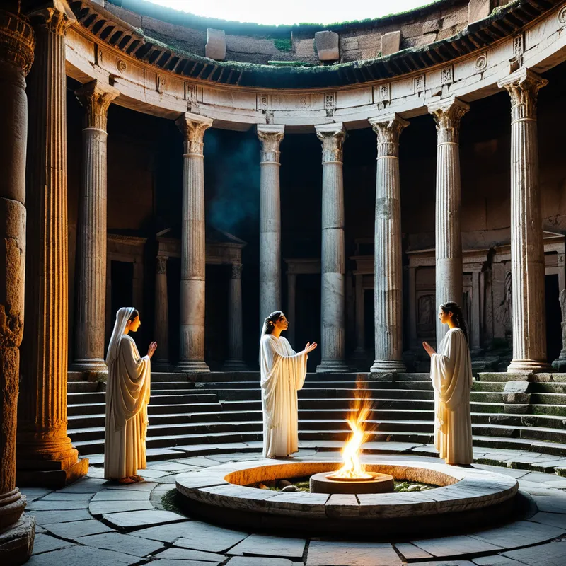 Vesta's Sacred Fire Myth Meaning & Symbolism