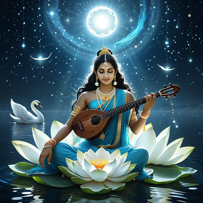 Vina of Saraswati Myth Meaning & Symbolism