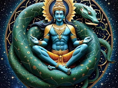 Vishnu's Cosmic Ocean Myth Meaning & Symbolism
