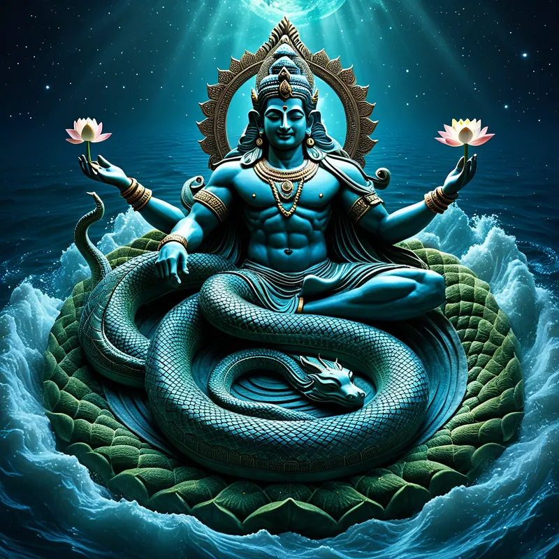 Vishnu's Serpent Myth Meaning & Symbolism