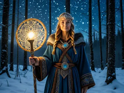 Völva's Distaff Myth Meaning & Symbolism