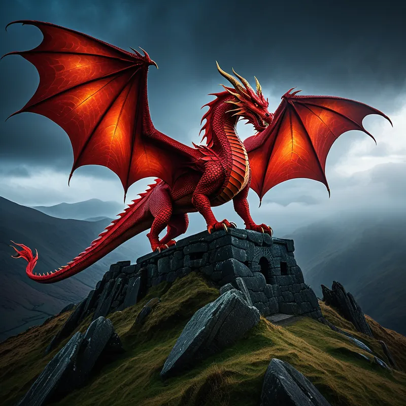 Y Ddraig Goch Myth Meaning & Symbolism