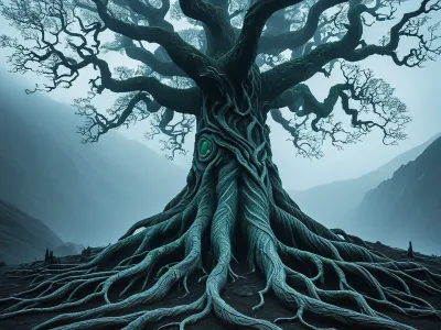 Yggdrasil's roots cracking Myth Meaning & Symbolism