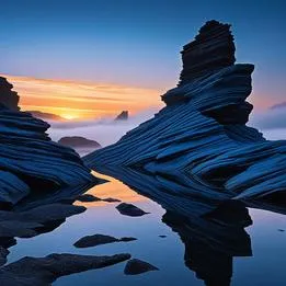 Banded Rock Formation