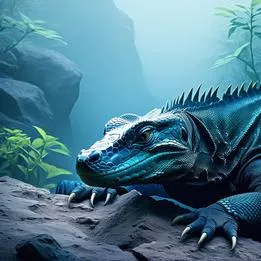 Basking Komodo Dragon