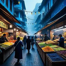 Bustling Market