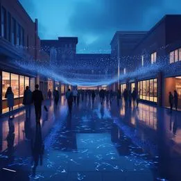 Bustling Plaza