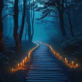 Candlelit Pathway