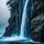 Cascading Waterfall into Ocean