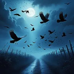 Crows Taking Flight