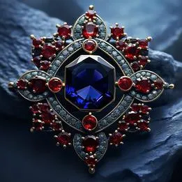 Garnet Brooch