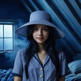 Gingham Sunhat