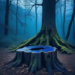 Hollowed Tree Stump Seat