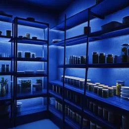 Neat Pantry Shelves