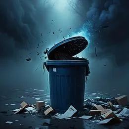 Overflowing Trash Can
